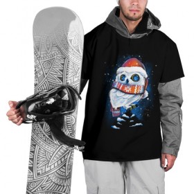 Накидка на куртку 3D Новогодняя сова: в городе Новоалтайск, 100% полиэстер |  |