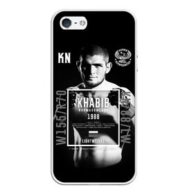 Чехол для iPhone 5/5S матовый с принтом Хабиб Нурмагомедов в городе Новоалтайск, Силикон | Область печати: задняя сторона чехла, без боковых панелей | khabib nurmagomedov | mma | the eagle | ufc | боец | бои без правил | борьба | микс файт | мма | орёл | самбо | хабиб | хабиб нурмагомедов