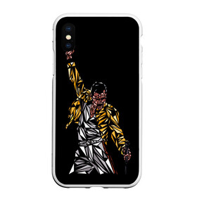 Чехол для iPhone XS Max матовый с принтом Фредди Меркьюри в городе Новоалтайск, Силикон | Область печати: задняя сторона чехла, без боковых панелей | Тематика изображения на принте: bohemian rhapsody | queen | богемская рапсодия | рок | фредди меркьюри