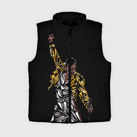 Женский жилет утепленный 3D с принтом Фредди Меркьюри в городе Новоалтайск,  |  | bohemian rhapsody | queen | богемская рапсодия | рок | фредди меркьюри