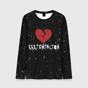 Мужской лонгслив 3D с принтом XXXTentacion Red Broken Heart в городе Новоалтайск, 100% полиэстер | длинные рукава, круглый вырез горловины, полуприлегающий силуэт | broken | dead | heart | king | legend | music | rap | rapper | red | revenge | rip | xtentation | xxtennation | xxx | xxxtentacion | красное | мертв | музыка | память | разбитое | репер | рип | рэп | сердце | тентасьон | умер