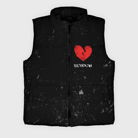 Мужской жилет утепленный 3D с принтом XXXTentacion Red Broken Heart в городе Новоалтайск,  |  | broken | dead | heart | king | legend | music | rap | rapper | red | revenge | rip | xtentation | xxtennation | xxx | xxxtentacion | красное | мертв | музыка | память | разбитое | репер | рип | рэп | сердце | тентасьон | умер