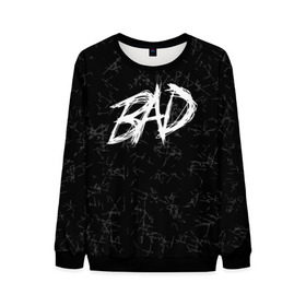 Мужской свитшот 3D с принтом XXXTentacion - BAD в городе Новоалтайск, 100% полиэстер с мягким внутренним слоем | круглый вырез горловины, мягкая резинка на манжетах и поясе, свободная посадка по фигуре | bad | broken | dead | heart | king | music | rap | rapper | red | revenge | rip | xtentation | xxtennation | xxx | xxxtentacion | красное | мертв | музыка | память | разбитое | репер | рип | рэп | сердце | тентасьон | умер