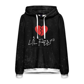 Мужская толстовка 3D с принтом Lil Peep Broken Heart в городе Новоалтайск, 100% полиэстер | двухслойный капюшон со шнурком для регулировки, мягкие манжеты на рукавах и по низу толстовки, спереди карман-кенгуру с мягким внутренним слоем. | broken | dead | heart | lil | lil peep | lilpeep | music | peep | pump | rap | rapper | red | rip | густав | красное | лил | лил пип | лилпип | мертв | память | пип | разбитое | рип | рэп | рэпер | сердечко | сердце | умер | эмо