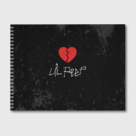 Альбом для рисования с принтом Lil Peep Broken Heart в городе Новоалтайск, 100% бумага
 | матовая бумага, плотность 200 мг. | Тематика изображения на принте: broken | dead | heart | lil | lil peep | lilpeep | music | peep | pump | rap | rapper | red | rip | густав | красное | лил | лил пип | лилпип | мертв | память | пип | разбитое | рип | рэп | рэпер | сердечко | сердце | умер | эмо