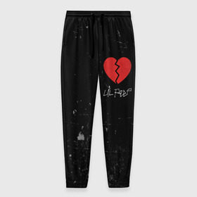 Мужские брюки 3D с принтом Lil Peep Broken Heart в городе Новоалтайск, 100% полиэстер | манжеты по низу, эластичный пояс регулируется шнурком, по бокам два кармана без застежек, внутренняя часть кармана из мелкой сетки | Тематика изображения на принте: broken | dead | heart | lil | lil peep | lilpeep | music | peep | pump | rap | rapper | red | rip | густав | красное | лил | лил пип | лилпип | мертв | память | пип | разбитое | рип | рэп | рэпер | сердечко | сердце | умер | эмо