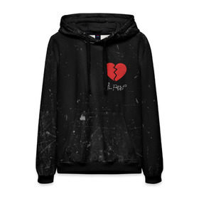 Мужская толстовка 3D с принтом Lil Peep Broken Heart в городе Новоалтайск, 100% полиэстер | двухслойный капюшон со шнурком для регулировки, мягкие манжеты на рукавах и по низу толстовки, спереди карман-кенгуру с мягким внутренним слоем. | broken | dead | heart | lil | lil peep | lilpeep | music | peep | pump | rap | rapper | red | rip | густав | красное | лил | лил пип | лилпип | мертв | память | пип | разбитое | рип | рэп | рэпер | сердечко | сердце | умер | эмо