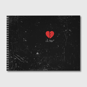 Альбом для рисования с принтом Lil Peep Broken Heart в городе Новоалтайск, 100% бумага
 | матовая бумага, плотность 200 мг. | Тематика изображения на принте: broken | dead | heart | lil | lil peep | lilpeep | music | peep | pump | rap | rapper | red | rip | густав | красное | лил | лил пип | лилпип | мертв | память | пип | разбитое | рип | рэп | рэпер | сердечко | сердце | умер | эмо