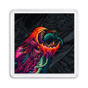 Магнит 55*55 с принтом CS:GO - Hyper Beast Original в городе Новоалтайск, Пластик | Размер: 65*65 мм; Размер печати: 55*55 мм | asiimov | beast | counter | counter strike | counterstrike | cs go | cs:go | csgo | global | hyper | hyperbeast | offensive | skin | strike | азимов | гоу | контер | контр | контра | контрстрайк | скин | страйк | сы пщ