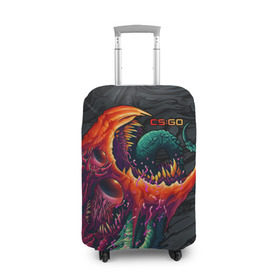Чехол для чемодана 3D с принтом CS:GO - Hyper Beast Original в городе Новоалтайск, 86% полиэфир, 14% спандекс | двустороннее нанесение принта, прорези для ручек и колес | asiimov | beast | counter | counter strike | counterstrike | cs go | cs:go | csgo | global | hyper | hyperbeast | offensive | skin | strike | азимов | гоу | контер | контр | контра | контрстрайк | скин | страйк | сы пщ