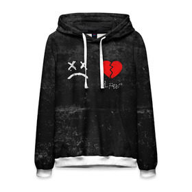 Мужская толстовка 3D с принтом Lil Peep RIP в городе Новоалтайск, 100% полиэстер | двухслойный капюшон со шнурком для регулировки, мягкие манжеты на рукавах и по низу толстовки, спереди карман-кенгуру с мягким внутренним слоем. | broken | dead | heart | lil | lil peep | lilpeep | music | peep | pump | rap | rapper | red | rip | густав | красное | лил | лил пип | лилпип | мертв | память | пип | разбитое | рип | рэп | рэпер | сердечко | сердце | умер | эмо