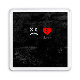 Магнит 55*55 с принтом Lil Peep RIP в городе Новоалтайск, Пластик | Размер: 65*65 мм; Размер печати: 55*55 мм | broken | dead | heart | lil | lil peep | lilpeep | music | peep | pump | rap | rapper | red | rip | густав | красное | лил | лил пип | лилпип | мертв | память | пип | разбитое | рип | рэп | рэпер | сердечко | сердце | умер | эмо