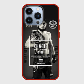 Чехол для iPhone 13 Pro с принтом Хабиб Нурмагомедов в городе Новоалтайск,  |  | Тематика изображения на принте: khabib nurmagomedov | mma | the eagle | ufc | боец | бои без правил | борьба | микс файт | мма | орёл | самбо | хабиб | хабиб нурмагомедов