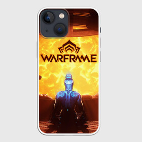Чехол для iPhone 13 mini с принтом Warframe в городе Новоалтайск,  |  | Тематика изображения на принте: бумеранг | коса | мечь | нож | оружие | перчатки | пистолет | топор | шутер | экзоскелет
