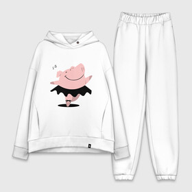 Женский костюм хлопок Oversize с принтом Dancing Pig в городе Новоалтайск,  |  | 2019 | дед мороз | дом | елка | желание | животные | зима | кабан | милый | мороз | настроение | новый год | пеппа | подарок | позитив | поросенок | праздник | радость | рождество | салют | санта клаус