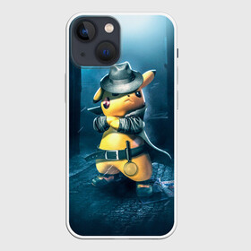 Чехол для iPhone 13 mini Пикачу Холмс: в городе Новоалтайск, | | детектив пикачу | пика пика | пикачу | покемон | райан рейнольдс