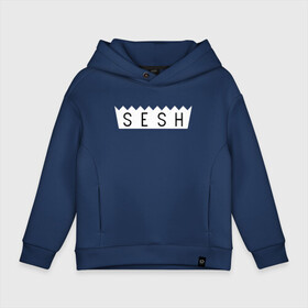 Детское худи Oversize хлопок с принтом BONES SESH в городе Новоалтайск, френч-терри — 70% хлопок, 30% полиэстер. Мягкий теплый начес внутри —100% хлопок | боковые карманы, эластичные манжеты и нижняя кромка, капюшон на магнитной кнопке | bones | cloudrap | dead | deadboy | logo | music | rap | sesh | боунс | клаудреп | кости | лого | музыка | реп