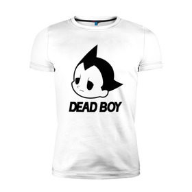 Мужская футболка премиум с принтом DEAD BOY   BONES в городе Новоалтайск, 92% хлопок, 8% лайкра | приталенный силуэт, круглый вырез ворота, длина до линии бедра, короткий рукав | bones | cloudrap | dead | deadboy | logo | music | rap | sesh | боунс | клаудреп | кости | лого | музыка | реп