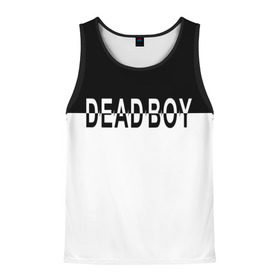 Мужская майка 3D с принтом DEAD BOY   BONES в городе Новоалтайск, 100% полиэстер | круглая горловина, приталенный силуэт, длина до линии бедра. Пройма и горловина окантованы тонкой бейкой | Тематика изображения на принте: bones | cloudrap | dead | deadboy | logo | music | rap | sesh | боунс | клаудреп | кости | лого | музыка | реп