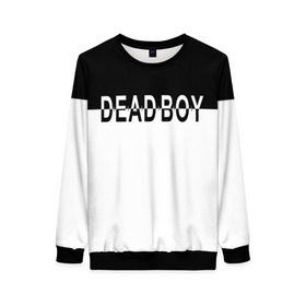 Женский свитшот 3D с принтом DEAD BOY   BONES в городе Новоалтайск, 100% полиэстер с мягким внутренним слоем | круглый вырез горловины, мягкая резинка на манжетах и поясе, свободная посадка по фигуре | bones | cloudrap | dead | deadboy | logo | music | rap | sesh | боунс | клаудреп | кости | лого | музыка | реп