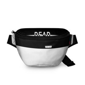 Поясная сумка 3D с принтом DEAD SESH (НА СПИНЕ) в городе Новоалтайск, 100% полиэстер | плотная ткань, ремень с регулируемой длиной, внутри несколько карманов для мелочей, основное отделение и карман с обратной стороны сумки застегиваются на молнию | bones | cloudrap | dead | deadboy | logo | music | rap | sesh | боунс | клаудреп | кости | лого | музыка | реп