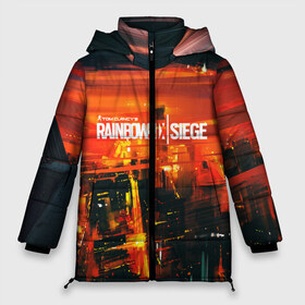 Женская зимняя куртка 3D с принтом Rainbow SixSiege в городе Новоалтайск, верх — 100% полиэстер; подкладка — 100% полиэстер; утеплитель — 100% полиэстер | длина ниже бедра, силуэт Оверсайз. Есть воротник-стойка, отстегивающийся капюшон и ветрозащитная планка. 

Боковые карманы с листочкой на кнопках и внутренний карман на молнии | action | game | rainbow six siege | tom clancys | игры | осада | радуга | радуга 6 | том кленси | шутер