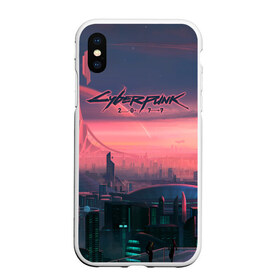 Чехол для iPhone XS Max матовый с принтом Cyberpunk 2077 в городе Новоалтайск, Силикон | Область печати: задняя сторона чехла, без боковых панелей | action | rpg | solo | techie | киберпанк | найт сити | нетраннер | соло | технарь