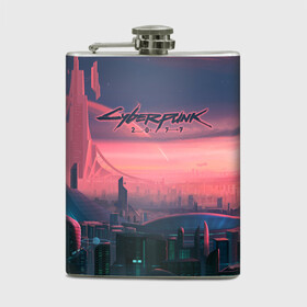 Фляга с принтом Cyberpunk 2077 в городе Новоалтайск, металлический корпус | емкость 0,22 л, размер 125 х 94 мм. Виниловая наклейка запечатывается полностью | action | rpg | solo | techie | киберпанк | найт сити | нетраннер | соло | технарь