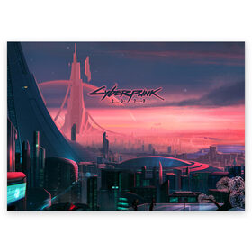 Поздравительная открытка с принтом Cyberpunk 2077 в городе Новоалтайск, 100% бумага | плотность бумаги 280 г/м2, матовая, на обратной стороне линовка и место для марки
 | action | rpg | solo | techie | киберпанк | найт сити | нетраннер | соло | технарь