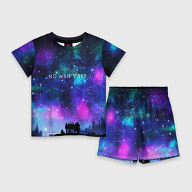 Детский костюм с шортами 3D с принтом No Mans SKY в городе Новоалтайск,  |  | game | hill | hills | mounatin | mounatins | nms | no mans sky | planet | rock | rocks | sky | snow | space | winter | игры | планеты