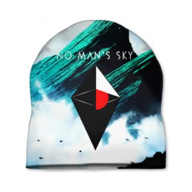 Шапка 3D с принтом NO MANS SKY WORLD в городе Новоалтайск, 100% полиэстер | универсальный размер, печать по всей поверхности изделия | 