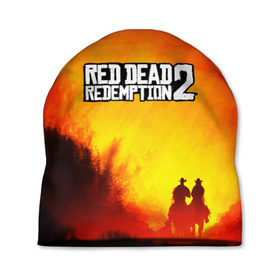 Шапка 3D с принтом red dead redemption 2 в городе Новоалтайск, 100% полиэстер | универсальный размер, печать по всей поверхности изделия | game | red dead | red dead redemption 2 | redemption 2 | rockstar games | бандиты | дикий запад | игры | ковбои | оружие