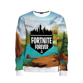 Детский свитшот 3D с принтом Fortnite Forever в городе Новоалтайск, 100% полиэстер | свободная посадка, прямой крой, мягкая тканевая резинка на рукавах и понизу свитшота | battle royale | fortnite | fortnite battle royale | futuresynth | game | outrun | retrowave | synth | synthwave | игры | ретровейв | синтвейв | фортнайт