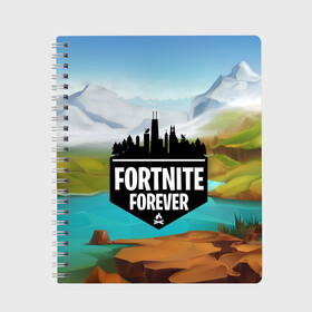 Тетрадь с принтом Fortnite Forever в городе Новоалтайск, 100% бумага | 48 листов, плотность листов — 60 г/м2, плотность картонной обложки — 250 г/м2. Листы скреплены сбоку удобной пружинной спиралью. Уголки страниц и обложки скругленные. Цвет линий — светло-серый
 | battle royale | fortnite | fortnite battle royale | futuresynth | game | outrun | retrowave | synth | synthwave | игры | ретровейв | синтвейв | фортнайт