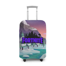 Чехол для чемодана 3D с принтом fortnite в городе Новоалтайск, 86% полиэфир, 14% спандекс | двустороннее нанесение принта, прорези для ручек и колес | battle royale | fortnite | fortnite battle royale | futuresynth | game | outrun | retrowave | synth | synthwave | игры | ретровейв | синтвейв | фортнайт