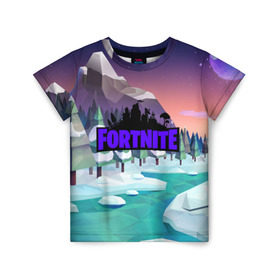 Детская футболка 3D с принтом fortnite в городе Новоалтайск, 100% гипоаллергенный полиэфир | прямой крой, круглый вырез горловины, длина до линии бедер, чуть спущенное плечо, ткань немного тянется | battle royale | fortnite | fortnite battle royale | futuresynth | game | outrun | retrowave | synth | synthwave | игры | ретровейв | синтвейв | фортнайт
