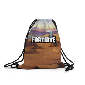 Рюкзак-мешок 3D с принтом FORTNITE в городе Новоалтайск, 100% полиэстер | плотность ткани — 200 г/м2, размер — 35 х 45 см; лямки — толстые шнурки, застежка на шнуровке, без карманов и подкладки | 