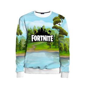 Детский свитшот 3D с принтом FORTNITE в городе Новоалтайск, 100% полиэстер | свободная посадка, прямой крой, мягкая тканевая резинка на рукавах и понизу свитшота | battle royale | fortnite | fortnite battle royale | futuresynth | game | outrun | retrowave | synth | synthwave | игры | ретровейв | синтвейв | фортнайт