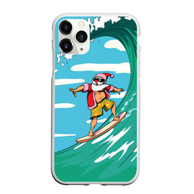 Чехол для iPhone 11 Pro Max матовый с принтом Cool Santa в городе Новоалтайск, Силикон |  | Тематика изображения на принте: cool | creative | design | holiday | merry christmas | new year | sea | summer | surfing | wave | волна | дизайн | канары | креатив | круто | лето | море | новый год | рождество | сёрфинг