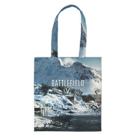 Сумка 3D повседневная с принтом BATTLEFIELD в городе Новоалтайск, 100% полиэстер | Плотность: 200 г/м2; Размер: 34×35 см; Высота лямок: 30 см | action | battlefield | battlefield 5 | battlefield v | dice | electronic arts | game | war | world war | война | вторая мировая | игры | солдат | солдаты | шутер