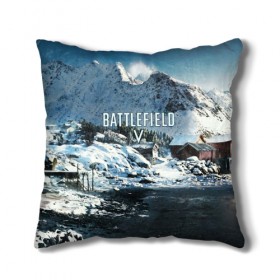 Подушка 3D с принтом BATTLEFIELD в городе Новоалтайск, наволочка – 100% полиэстер, наполнитель – холлофайбер (легкий наполнитель, не вызывает аллергию). | состоит из подушки и наволочки. Наволочка на молнии, легко снимается для стирки | action | battlefield | battlefield 5 | battlefield v | dice | electronic arts | game | war | world war | война | вторая мировая | игры | солдат | солдаты | шутер
