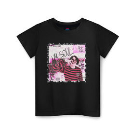 Детская футболка хлопок с принтом Lizer - MY SOUL в городе Новоалтайск, 100% хлопок | круглый вырез горловины, полуприлегающий силуэт, длина до линии бедер | Тематика изображения на принте: 