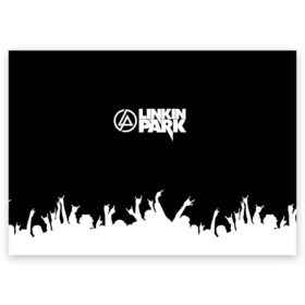 Поздравительная открытка с принтом Linkin Park #5 в городе Новоалтайск, 100% бумага | плотность бумаги 280 г/м2, матовая, на обратной стороне линовка и место для марки
 | Тематика изображения на принте: linkin park | linkin park in the end | linkin park numb | linkin park remix. | linkin parks | линкин парк