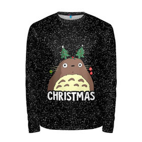 Мужской лонгслив 3D с принтом Totoro Christmas в городе Новоалтайск, 100% полиэстер | длинные рукава, круглый вырез горловины, полуприлегающий силуэт | anime | christmas | moon | myneighbortotoro | night | totoro | xmas | аниме | канта | кодомо | котобус | кусакабэ | мэй | рождество | сусуватари | тацуо | тоторо | хаяомиядзаки | ясуко