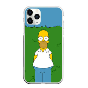 Чехол для iPhone 11 Pro матовый с принтом Гомер Симпсон в кустах в городе Новоалтайск, Силикон |  | 2019 | 2х2 | simpsons | барт | гомер | для мамы | для сына | интересный | кусты | мардж | мультики | мультфильмы | мэгги | новый год | подарок | симпсон | симпсоны | текстура | уникальный