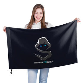 Флаг 3D с принтом Стример «Shroud» в городе Новоалтайск, 100% полиэстер | плотность ткани — 95 г/м2, размер — 67 х 109 см. Принт наносится с одной стороны | michael «shroud» grzesiek | pubg | twitch | блогер | стример | шрауд