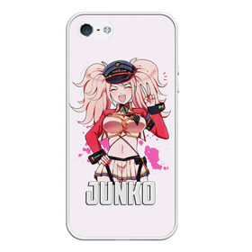 Чехол для iPhone 5/5S матовый с принтом Junko в городе Новоалтайск, Силикон | Область печати: задняя сторона чехла, без боковых панелей | danganronpa | junko | monokuma | аниме | девочка | девушка | джунко | медведь | мишка | монокума | мультфильм | эношима