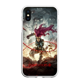 Чехол для iPhone XS Max матовый с принтом DARKSIDERS 3 в городе Новоалтайск, Силикон | Область печати: задняя сторона чехла, без боковых панелей | apocalypse | building | darksider 3 | destruction | fury | roots | slasher | strife | война | всадники апокалипсиса | голод | дарксайдерс | нефилимы | раздор | ярость