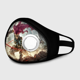 Маска из неопрена с принтом DARKSIDERS 3 в городе Новоалтайск, неопрен 100% | Форма огибающая нос. Резинки для ушей с дополнительной резинкой на затылке. Клапан для выдоха для активного дыхания при занятиях спортом. Эластичный материал маски и окантовки для лучшего растяжения и прилегания маски.  | apocalypse | building | darksider 3 | destruction | fury | roots | slasher | strife | война | всадники апокалипсиса | голод | дарксайдерс | нефилимы | раздор | ярость