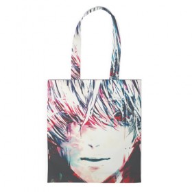 Сумка 3D повседневная с принтом Kaneki Ken Tokyo Ghoul в городе Новоалтайск, 100% полиэстер | Плотность: 200 г/м2; Размер: 34×35 см; Высота лямок: 30 см | centipede | dragon | eyepatch | ken kaneki | one eyed king | the black reaper | tokyo ghoul | tokyo kushu | toukyou ghoul | toukyou kushu | кэн канэки | токийский гуль | токийский монстр